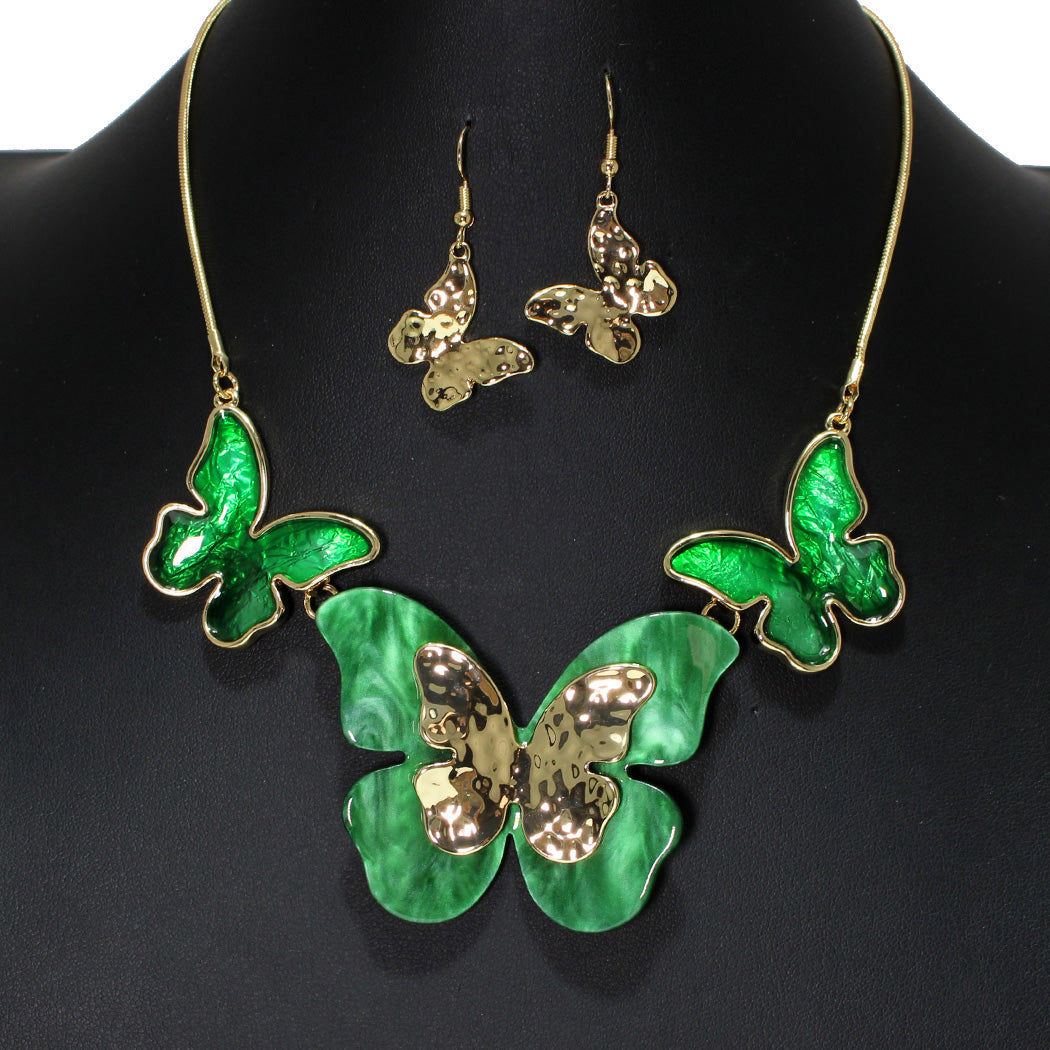 Aerial Artistry - Green Necklace - Wow Wed - Alies Bling Bar