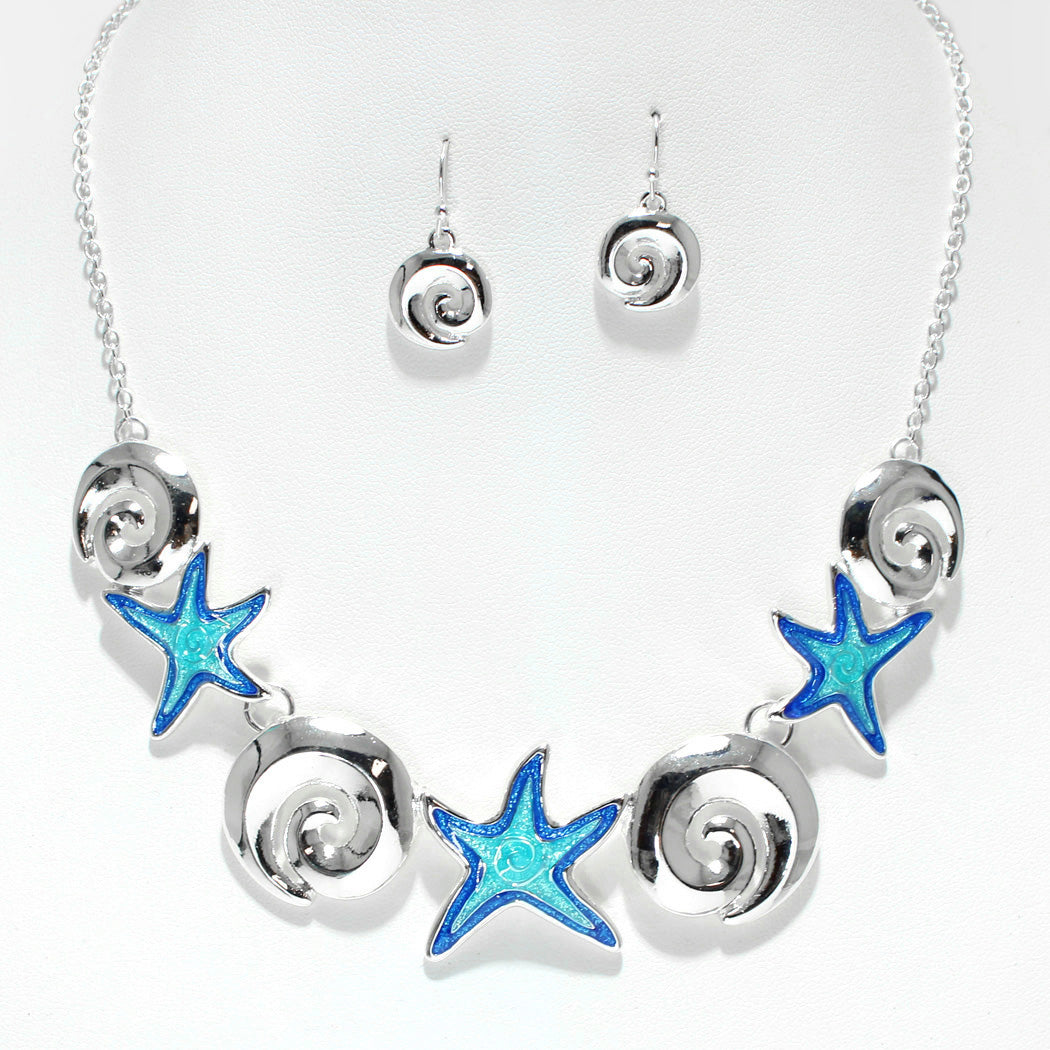 Ocean Elegance - Blue Necklace - Alies Bling Bar