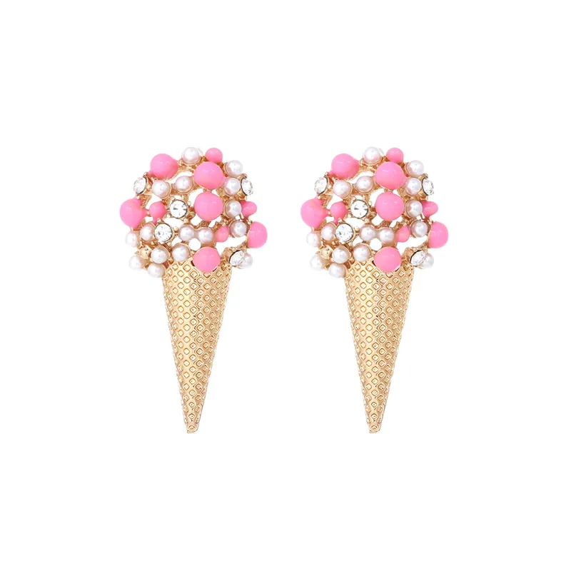 Frozen Fancies - Pink Stud Earrings - Alies Bling Bar