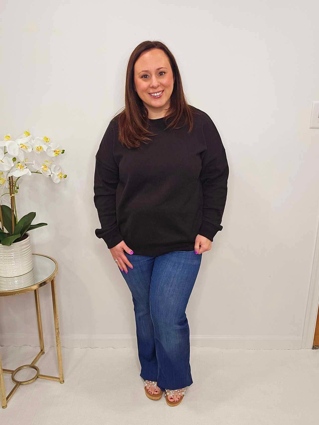 ⭐Zenana⭐Chill Mode Black Sweatshirt - Alies Bling Bar