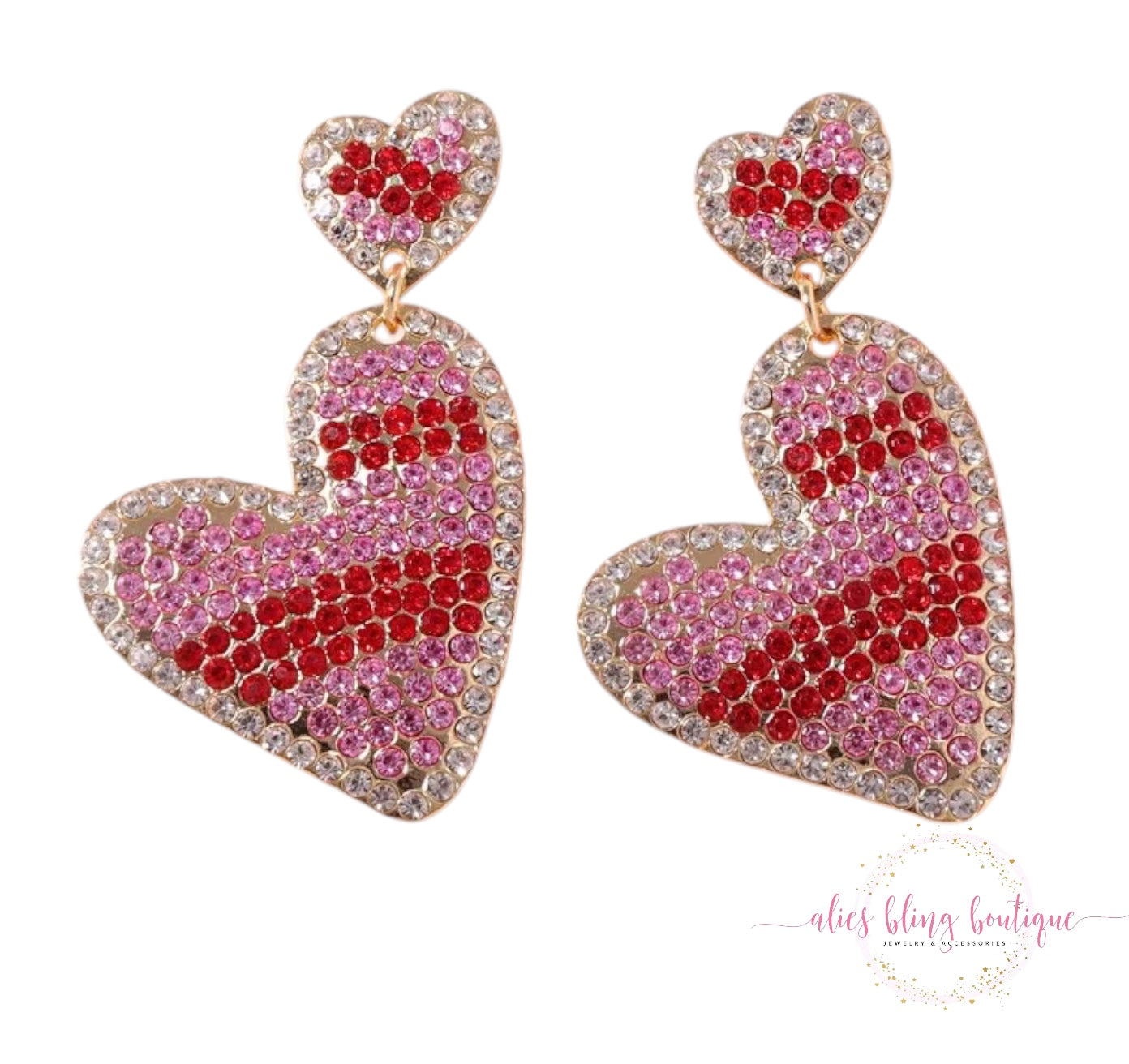 Win My Heart Earrings - Alies Bling Bar