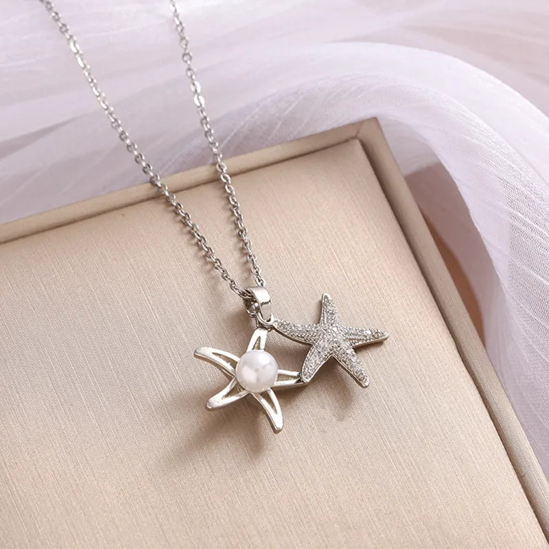 Starry Shores - Silver Necklace - Alies Bling Bar