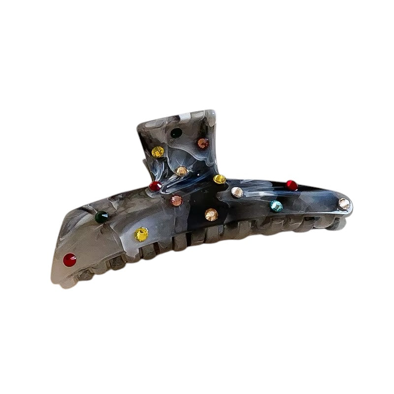 Glam Snap - Black Hair Clip - Alies Bling Bar