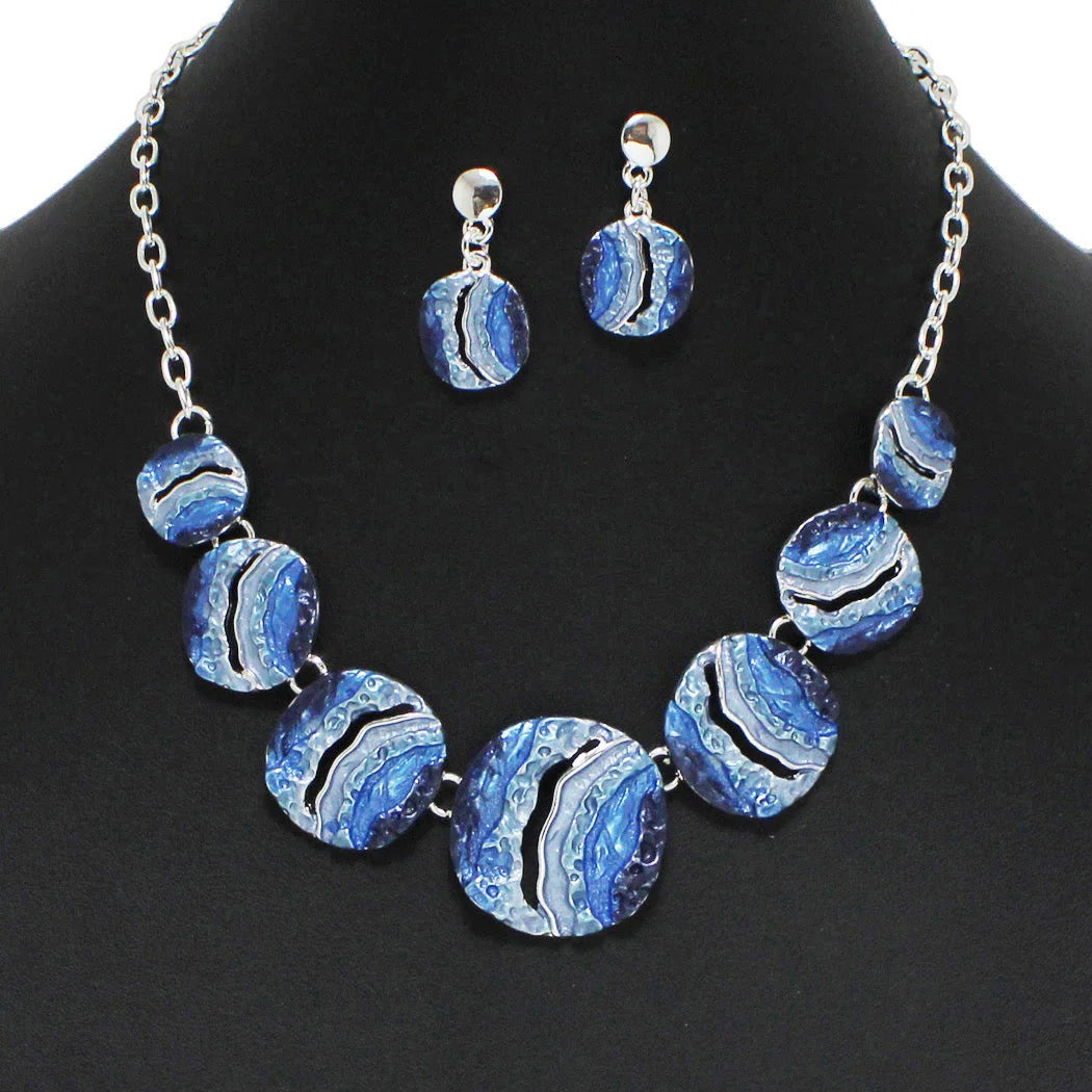 Ocean Tides - Blue Necklace