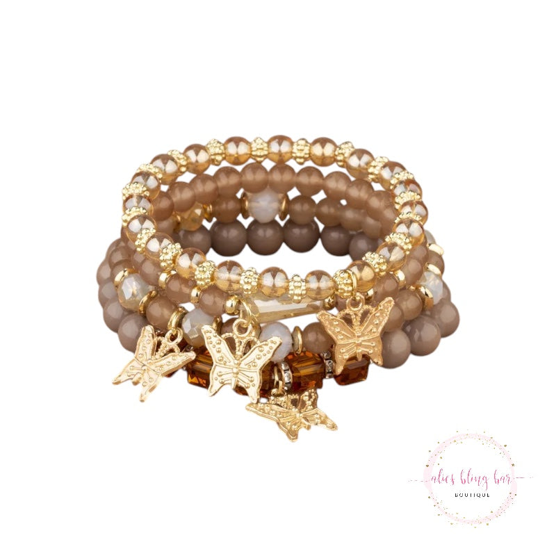 Boho Flutter - Brown Bracelets - Alies Bling Bar