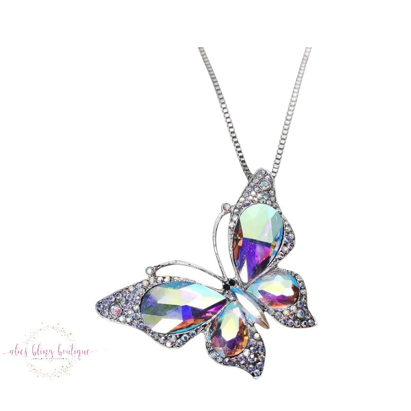 Glimmering Grace - Light Multi Necklace - Alies Bling Bar