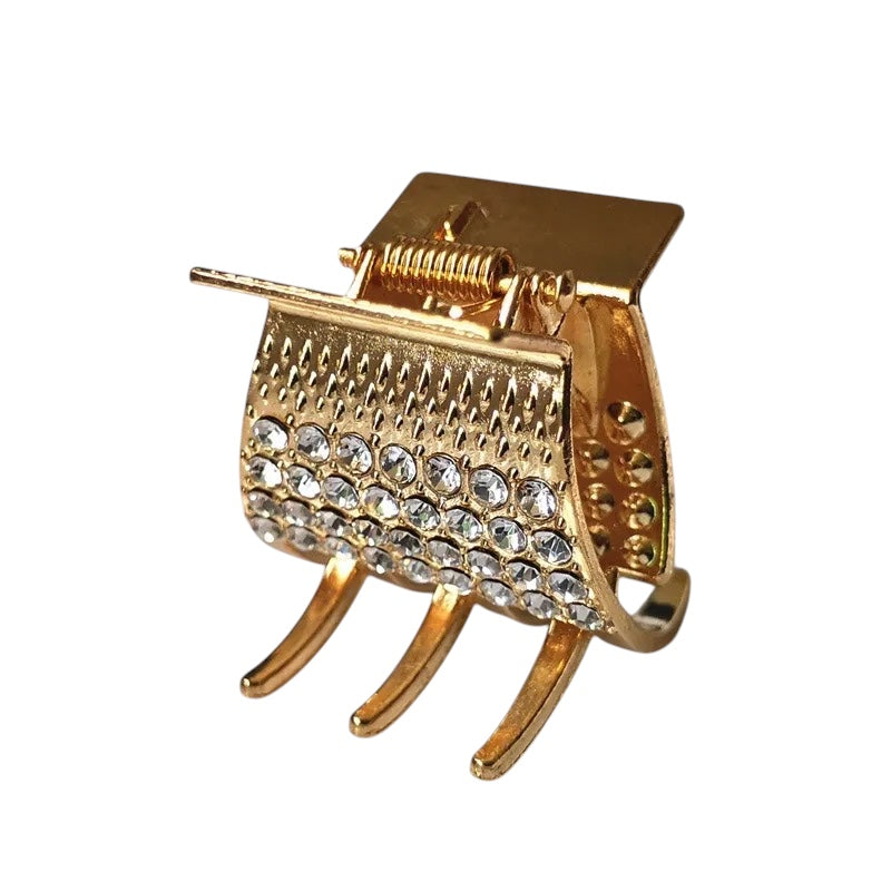 Brilliant Catch - Gold Hair Clip - Alies Bling Bar