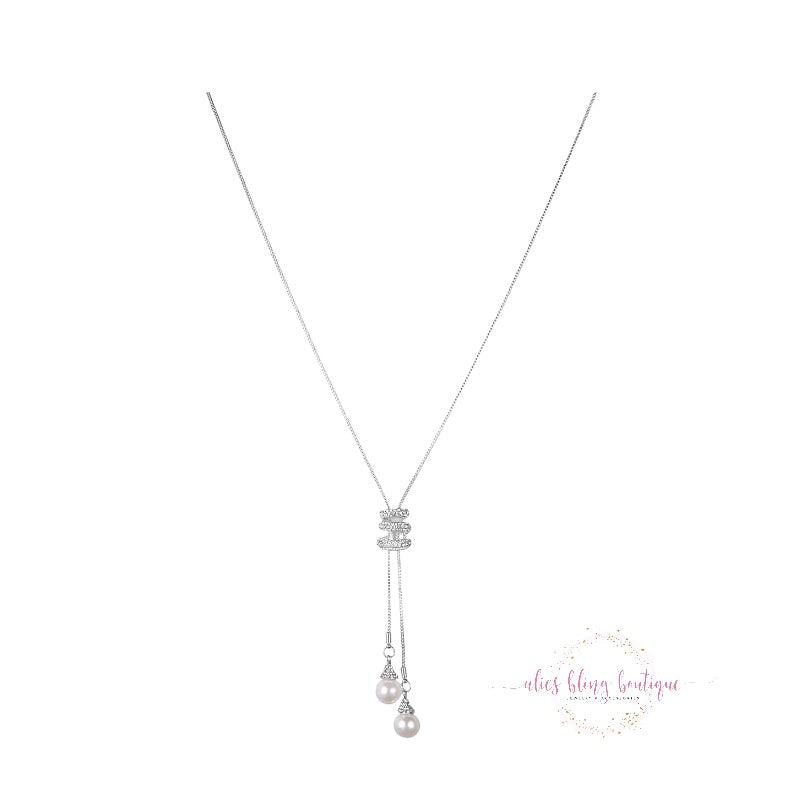 Sparkling Obsession - Silver Necklace - Wow Wed - Alies Bling Bar