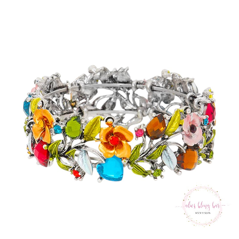Radiant Florals - Multi Bracelet - Alies Bling Bar