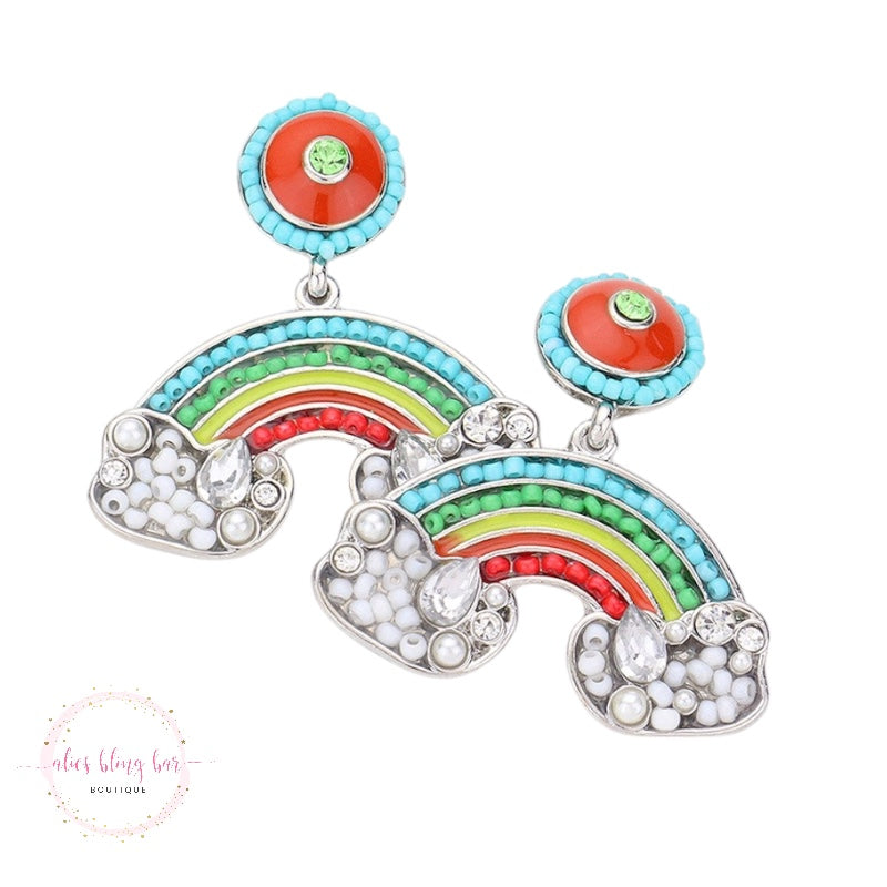 Rainbow Radiance - Multi Earrings - Wow Wed - Alies Bling Bar