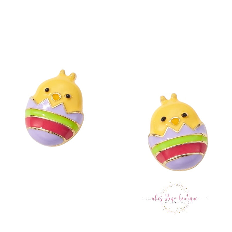 Peep Parade - Purple Earrings - Alies Bling Bar