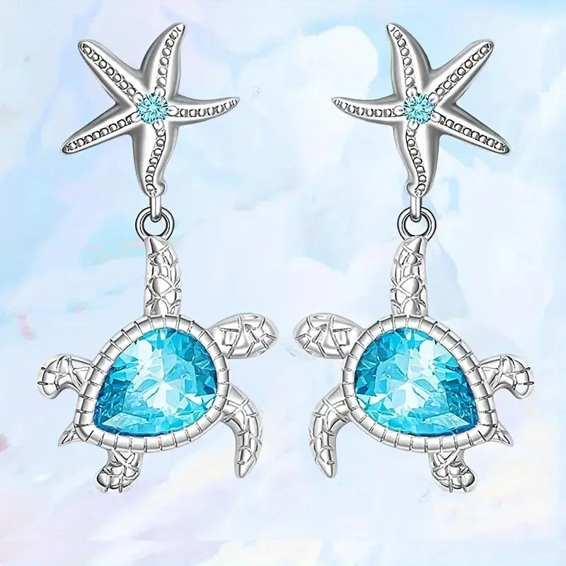 Coral & Cove - Silver Drop Earrings - Alies Bling Bar