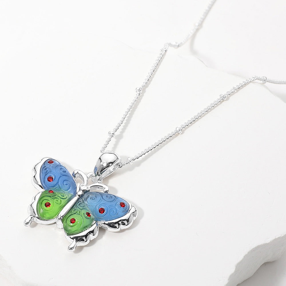 Flutter Punk - Blue Necklace - Alies Bling Bar