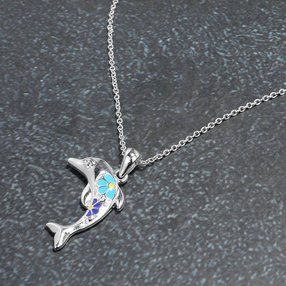 Bloom & Wave - Silver Necklace - Alies Bling Bar