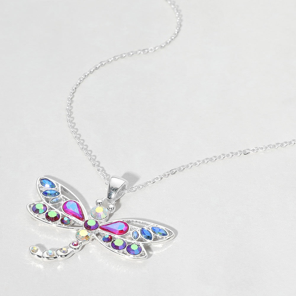 Moon Flutter - Iridescent Necklace - Alies Bling Bar