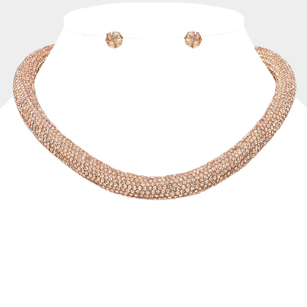 Crush Voltage - Rose Gold Necklace - Alies Bling Bar