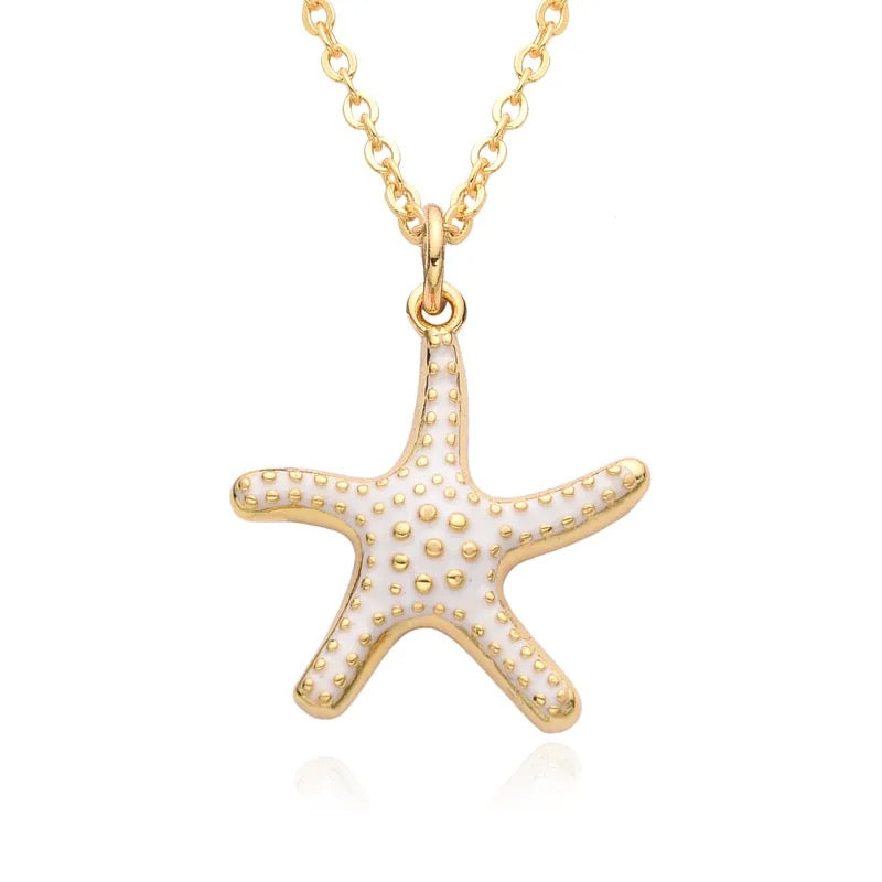 Seaside Charm - White Necklace - Alies Bling Bar