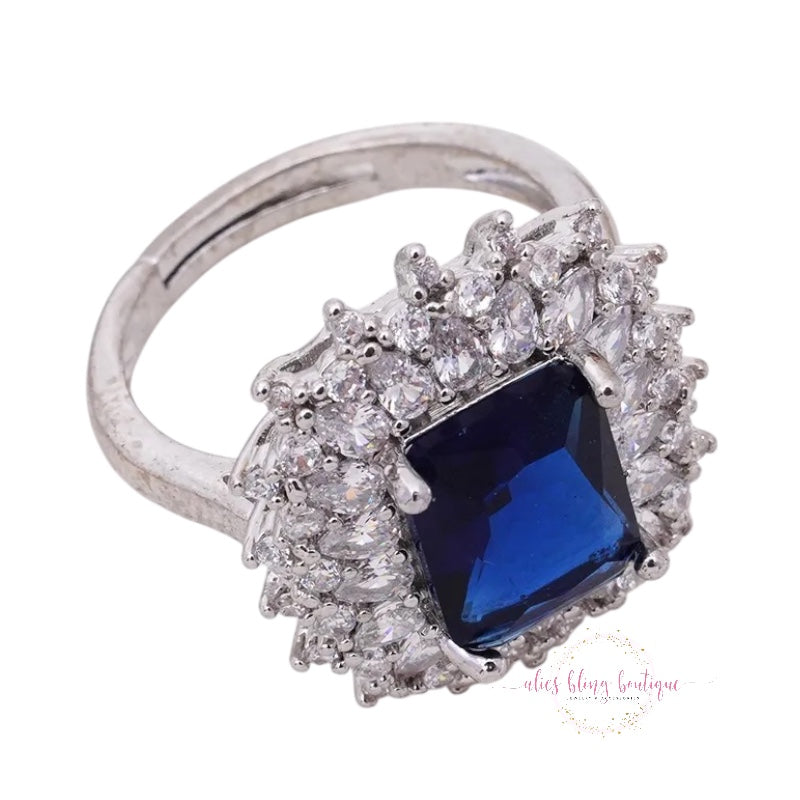 Sparkling Indepence - Blue Ring - Alies Bling Bar