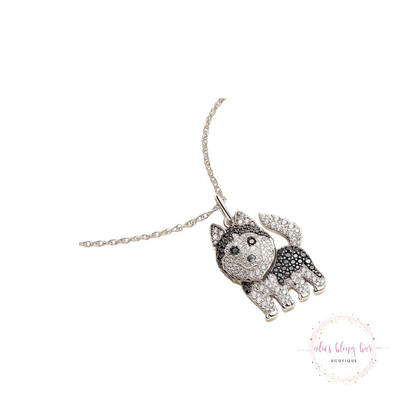 Puppy Kisses - Husky Necklace - Alies Bling Bar