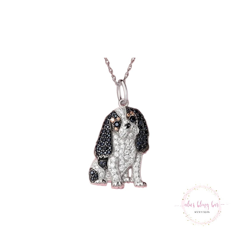 Puppy Kisses - Cavalier Necklace - Alies Bling Bar