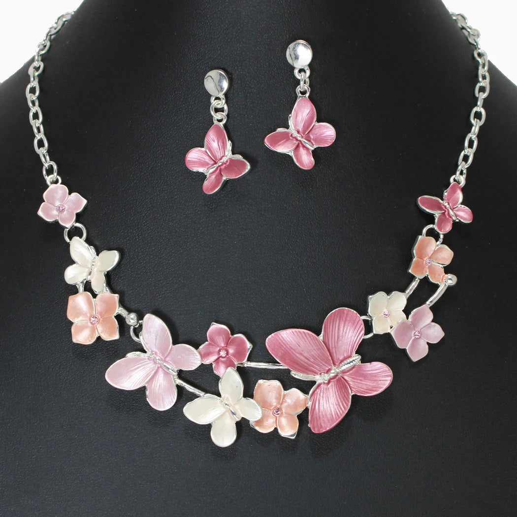Meadow Whispers - Pink Necklace