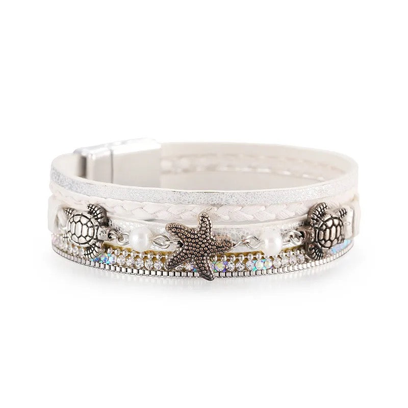 Tidal Grace - White Bracelet Set - Alies Bling Bar