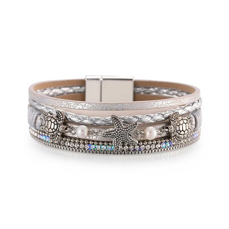 Tidal Grace - Silver Bracelet Set - Alies Bling Bar
