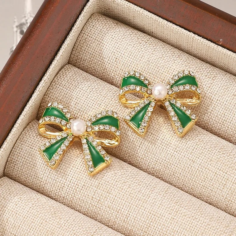 Luxe Loop - Green Earrings - Alies Bling Bar