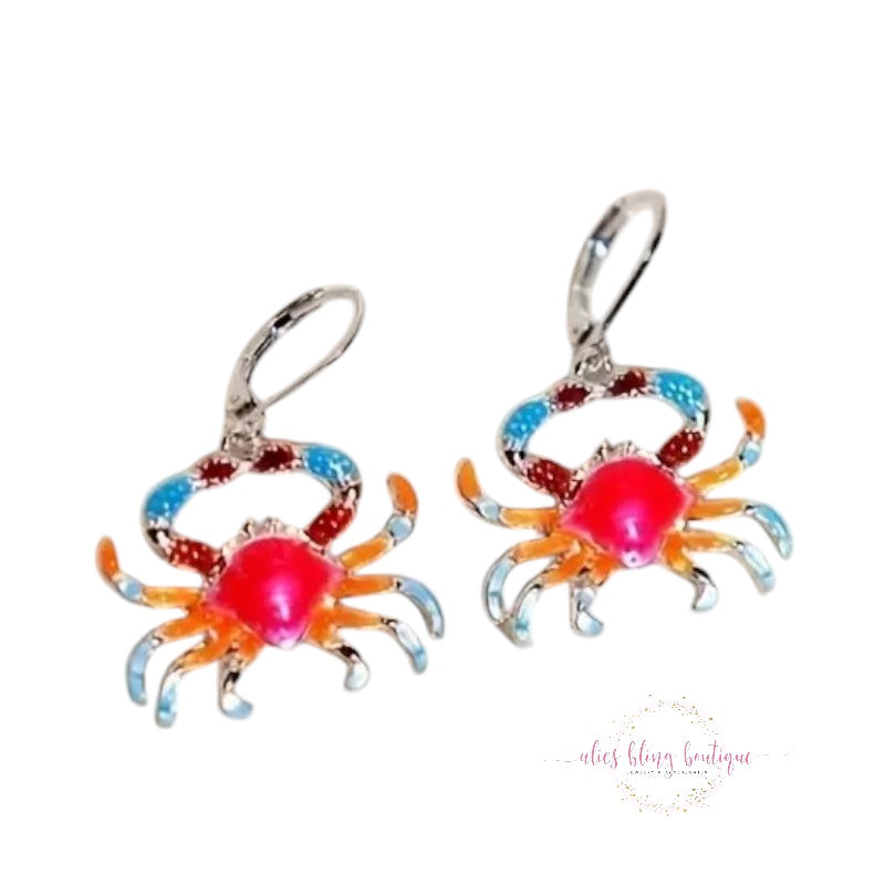 Tiny Tides - Multi Crab Earrings - Alies Bling Bar