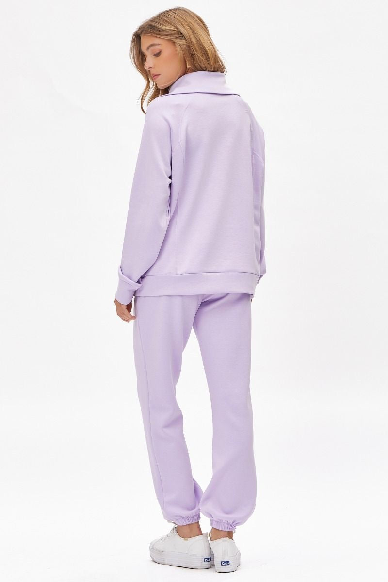 ❤️Dear Scarlett ❤️ Reg/Plus Go Girl - Lavender Travel Set Half Zip Top & Pants - Alies Bling Bar