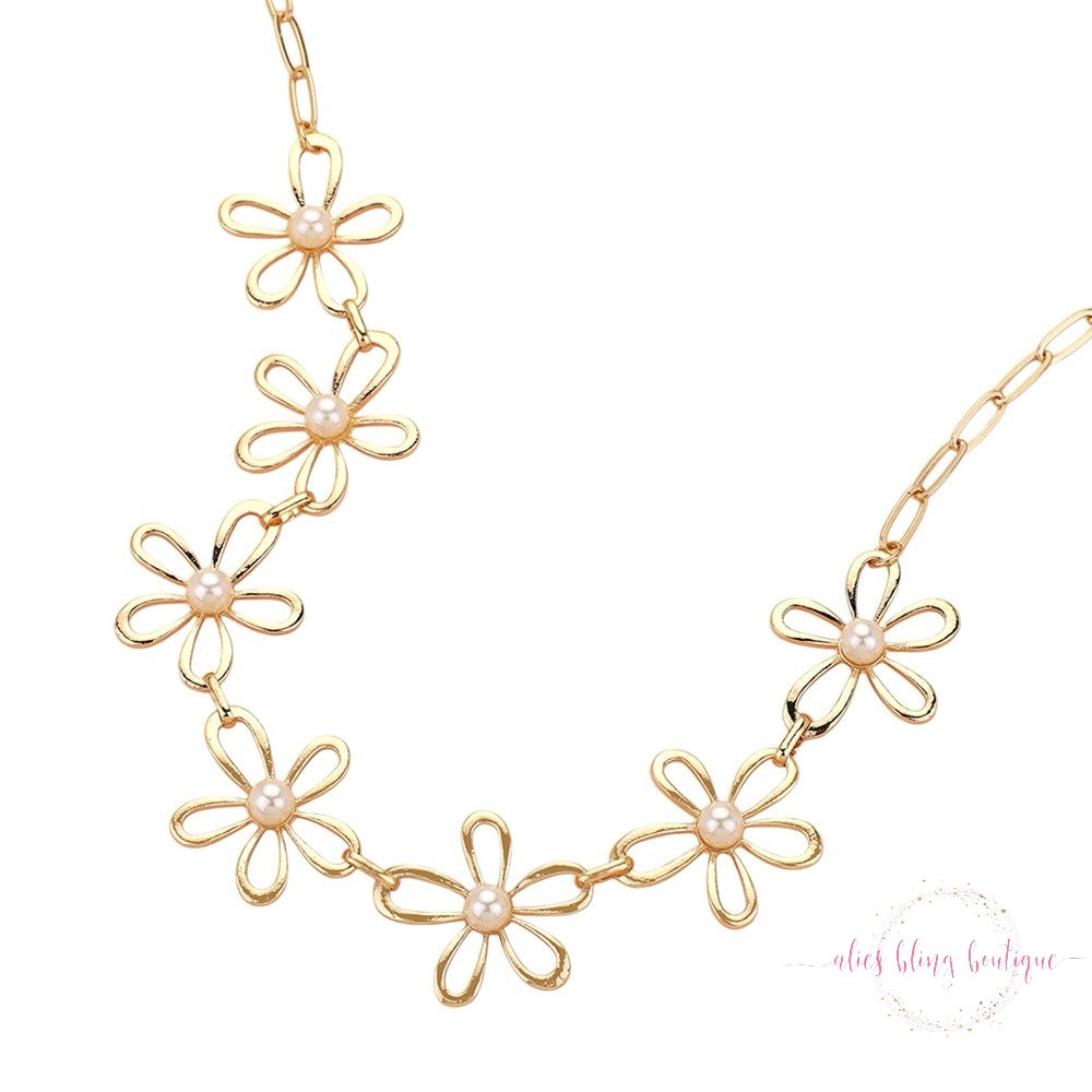 Pure Bloom - Gold Necklace - Wow Wed - Alies Bling Bar