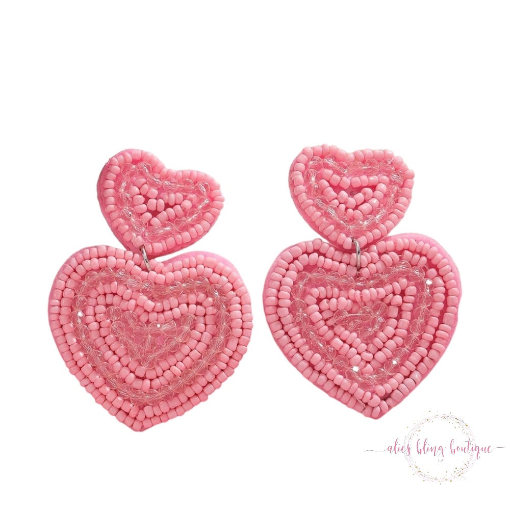 Sweetheart Duo Earrings - Alies Bling Bar