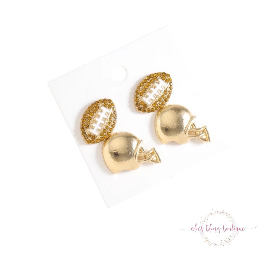 Game Day Glam Earrings Set of 2 - Alies Bling Bar