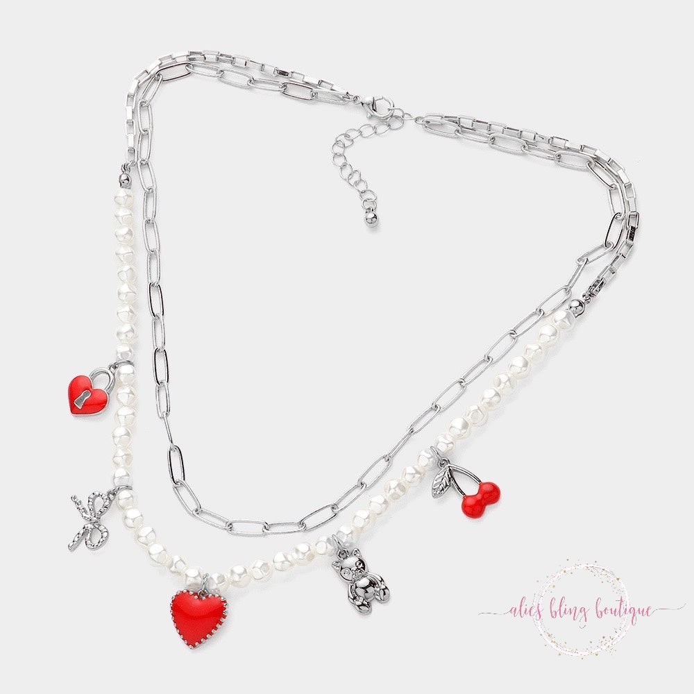 Beary Charming Necklace - Alies Bling Bar