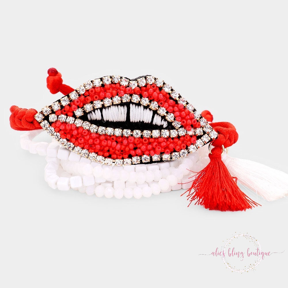 Kiss & Tell Bracelet Set - Alies Bling Bar