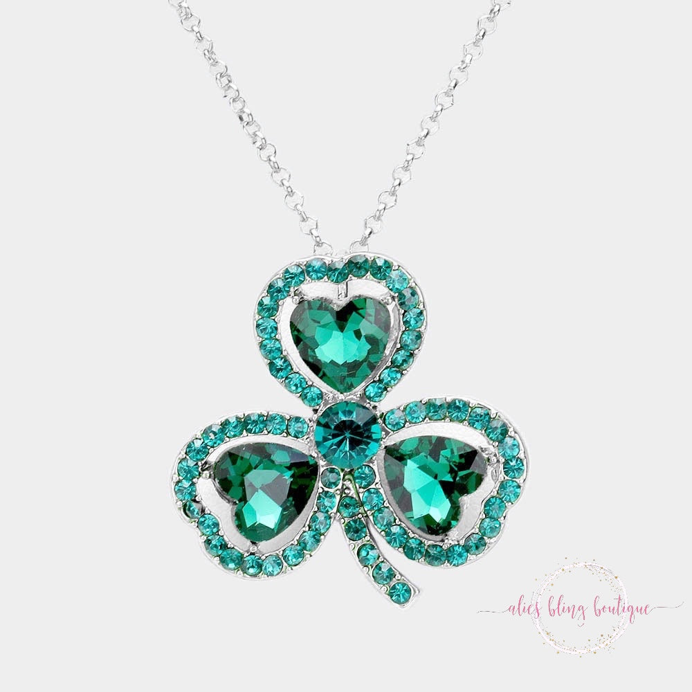 Lucky Heart - Silver Necklace - Alies Bling Bar