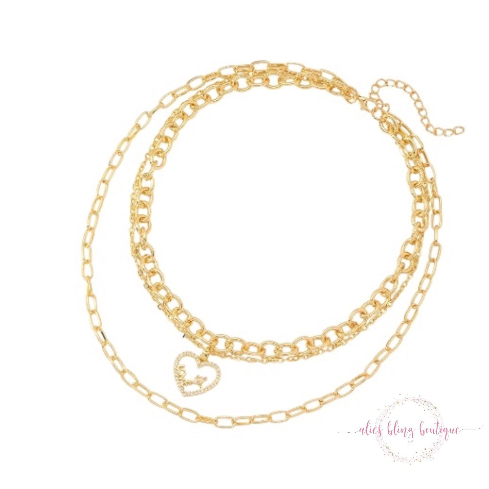 Hearts In Harmony 14k Necklace in Gold - Wow Wed - Alies Bling Bar