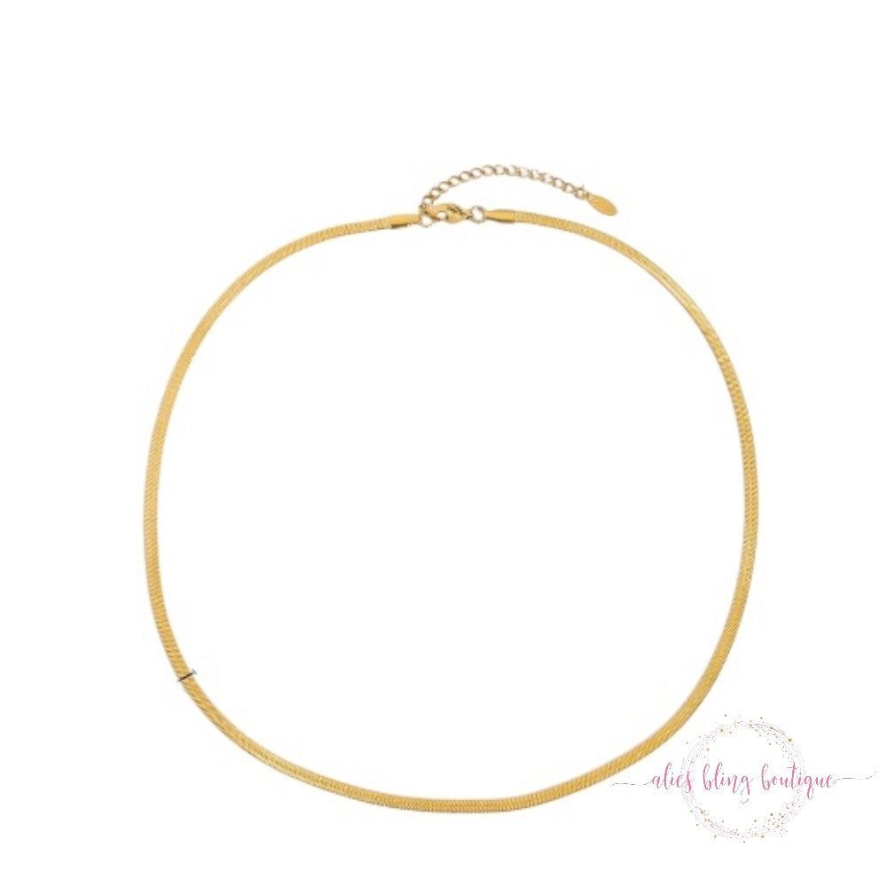 Timeless Grace - Gold Necklace 5mm - Wow Wed - Alies Bling Bar