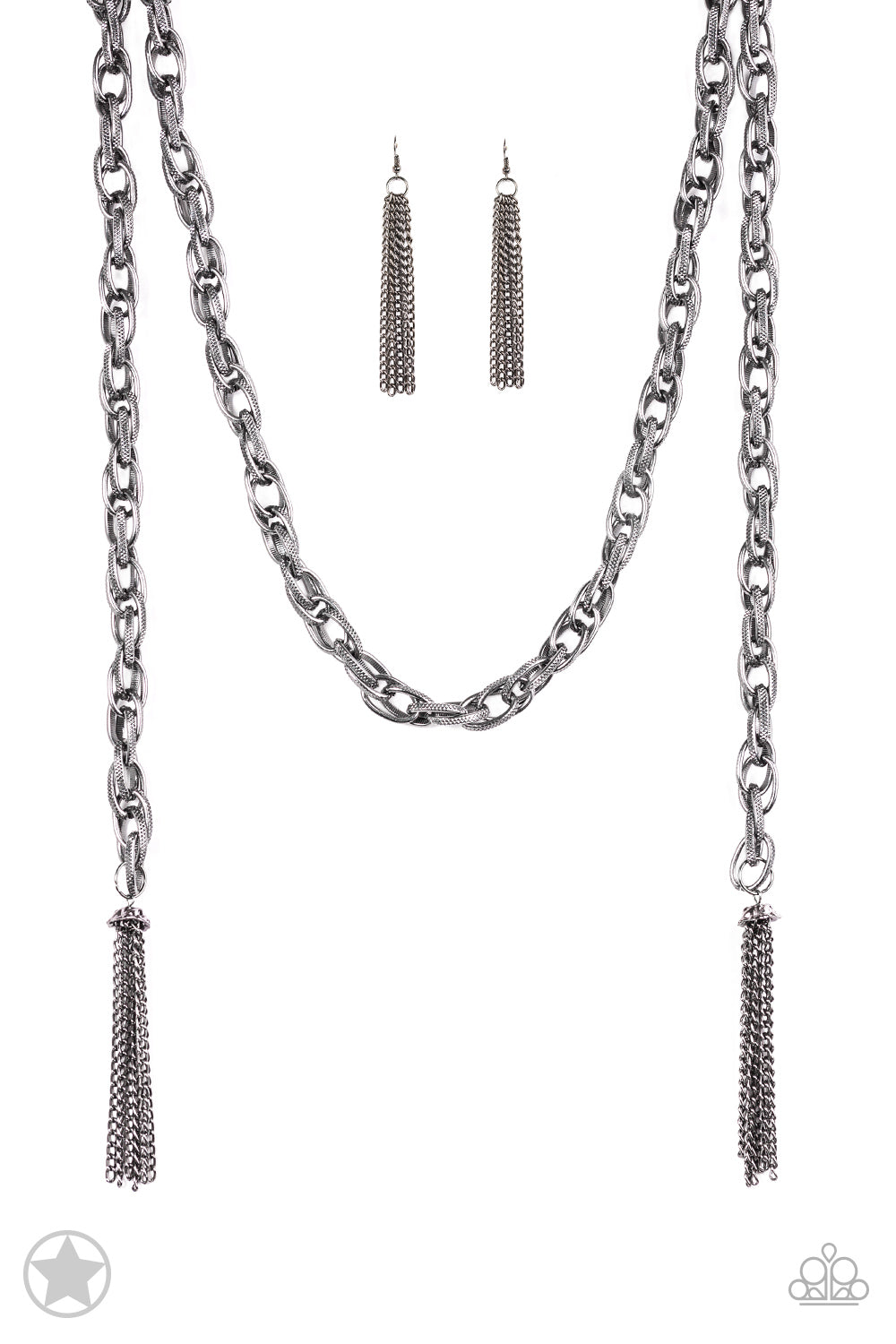 Paparazzi - SCARFed for Attention - Black Necklace - Alies Bling Bar
