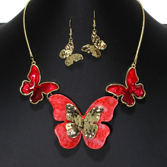 Aerial Artistry - Red Necklace - Wow Wed - Alies Bling Bar