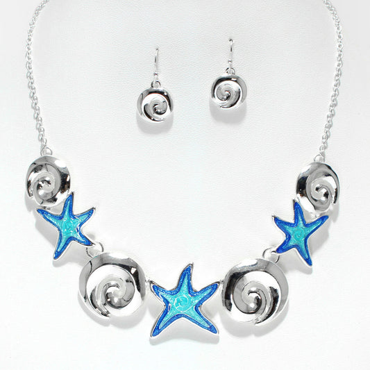Ocean Elegance - Blue Necklace - Alies Bling Bar