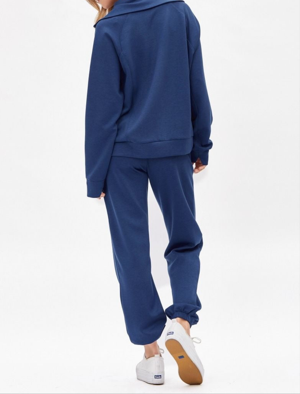 ❤️Dear Scarlett ❤️ Reg/Plus Go Girl - Navy Travel Set Half Zip Top & Pants - Alies Bling Bar