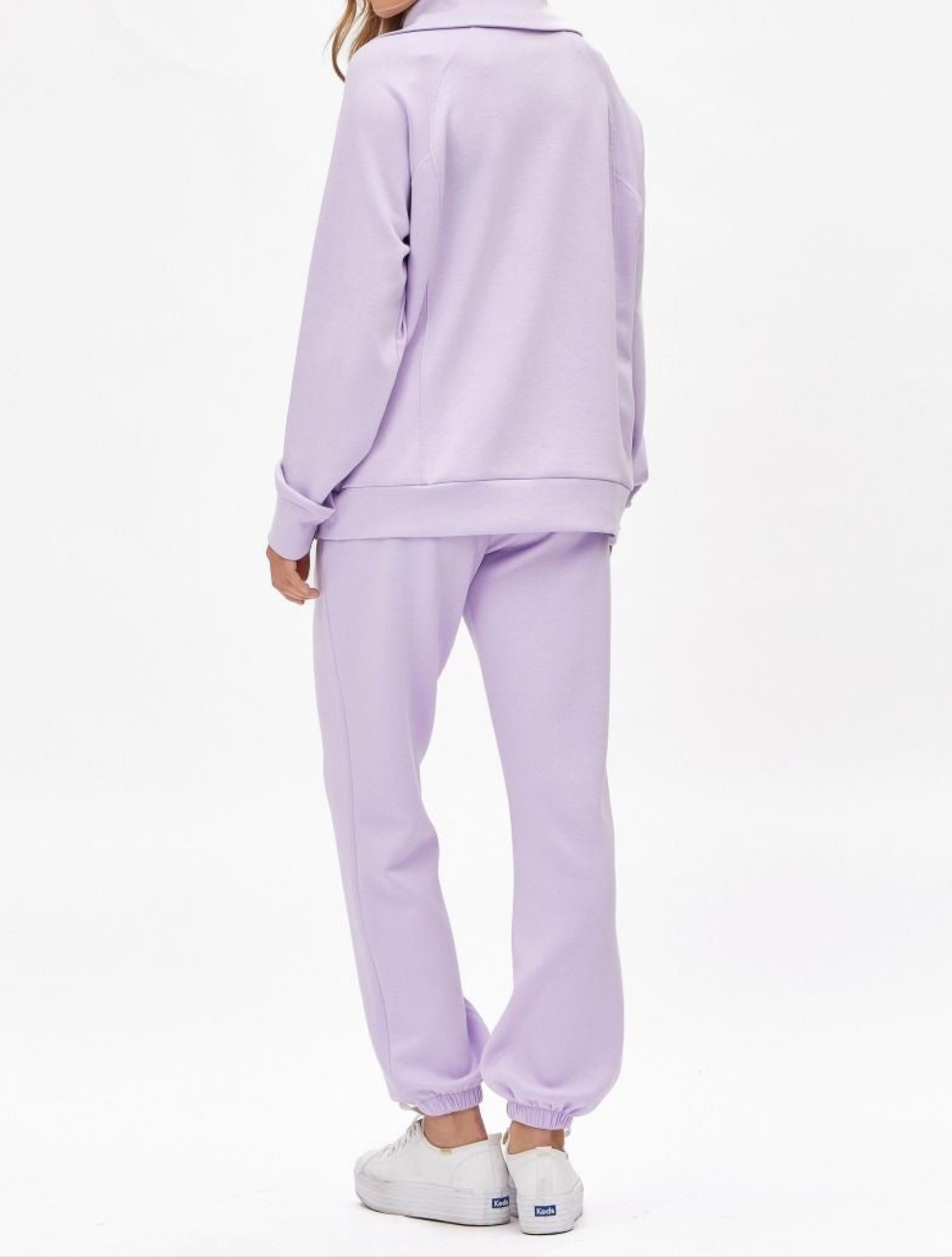 ❤️Dear Scarlett ❤️ Reg/Plus Go Girl - Lavender Travel Set Half Zip Top & Pants - Alies Bling Bar