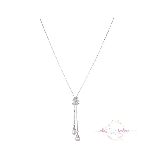 Sparkling Obsession - Silver Necklace - Wow Wed - Alies Bling Bar
