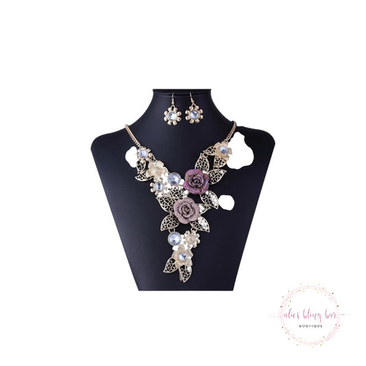 Bohemian Radiance - Multi Necklace & Earrings Set - Wow Wed - Alies Bling Bar