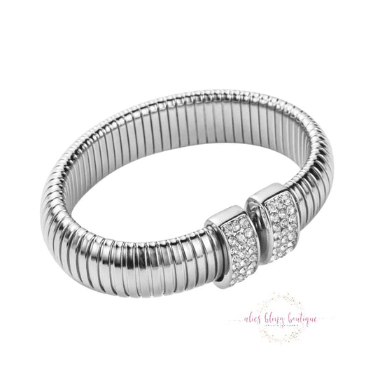 Vintage Vibes - Silver Bracelet - Alies Bling Bar