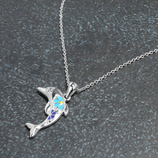 Bloom & Wave - Silver Necklace - Alies Bling Bar