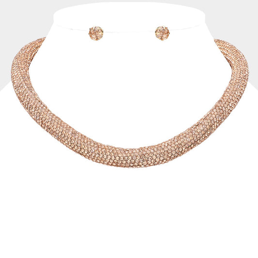 Crush Voltage - Rose Gold Necklace - Alies Bling Bar