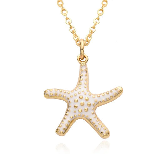 Seaside Charm - White Necklace - Alies Bling Bar