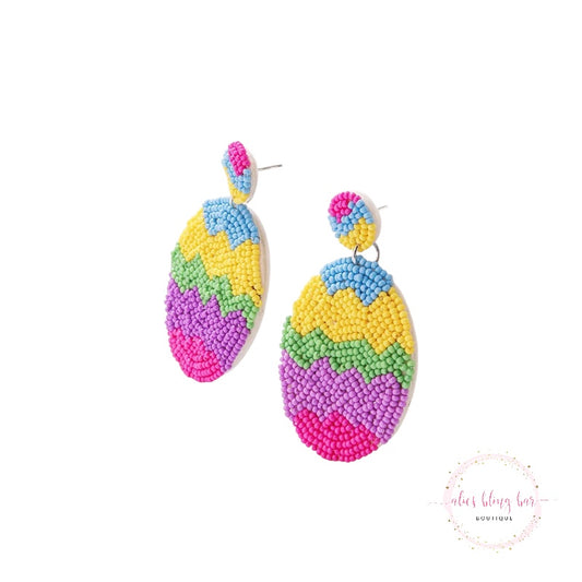 Egg-cellent Vibes - Multi Drop Earrings - Alies Bling Bar